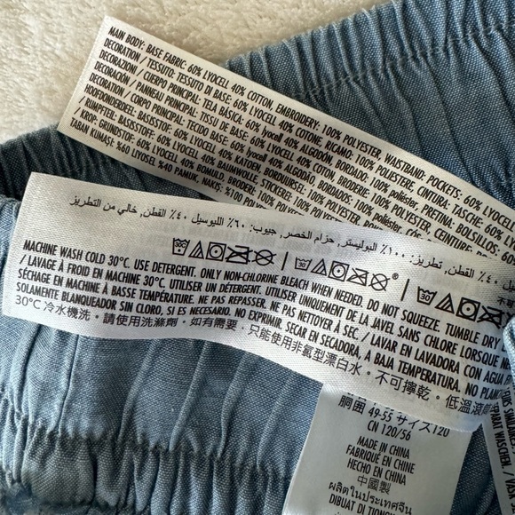 NWT DISNEY Minnie Mouse Wide Leg Denim Pants girls size 5/6 - Picture 8 of 9